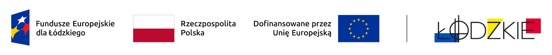 Fundusze Europejskie dla Łódzkiego, Rzeczpospolita Polska, Dofinansowane przez Unię Europejską, Województwo Łódzkie